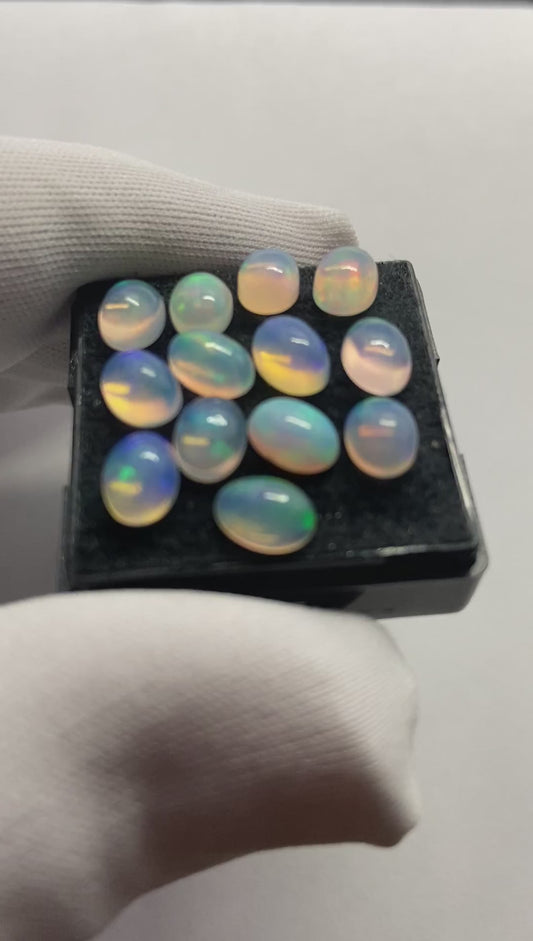 Lot de 5 Opales naturelles 7x5mm